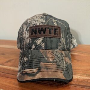 NWTF Camo Hat Cap Adjustable Cap Nat. Wild Turkey Fed. NWOT